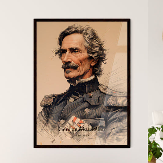 General, George McClellan, 1826 - 1885, A Poster of a man in a military uniform Default Title