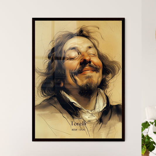 Giuseppe, Torelli, 1658 - 1709, A Poster of a man with long hair and mustache Default Title
