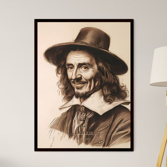 John, Donne, 1572 - 1631, A Poster of a man with long hair wearing a hat Default Title