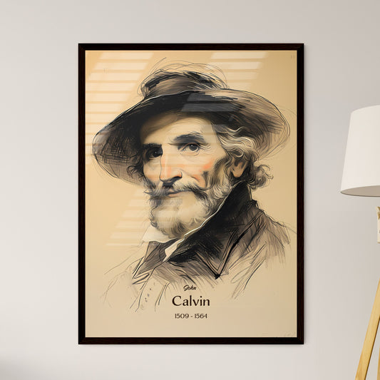 John, Calvin, 1509 - 1564, A Poster of a man with a hat Default Title