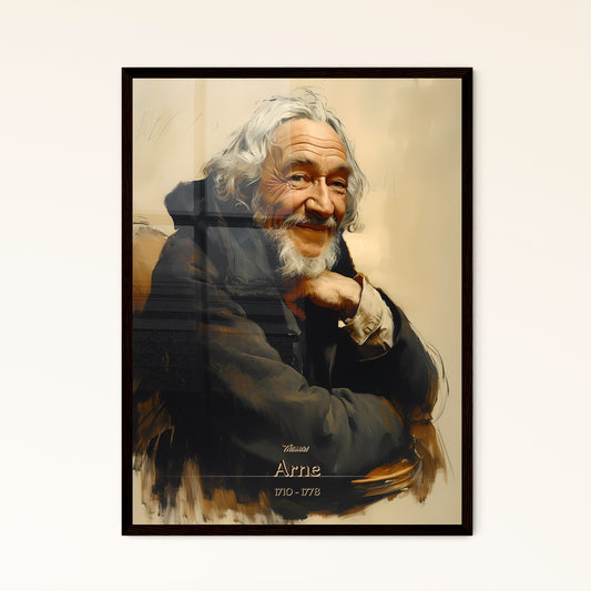 Thomas, Arne, 1710 - 1778, A Poster of a man with a beard and a black coat Default Title