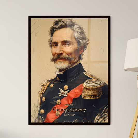 Admiral, George Dewey, 1837 - 1917, A Poster of a man in a military uniform Default Title