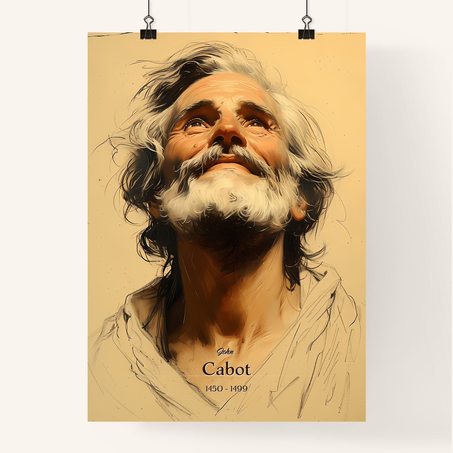 John, Cabot, 1450 - 1499, A Poster of a man looking up to the sky Default Title