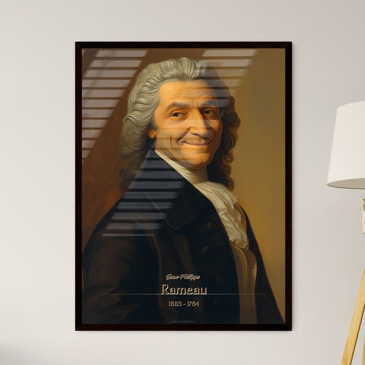 Jean-Philippe, Rameau, 1683 - 1764, A Poster of a man with white hair and a black coat Default Title