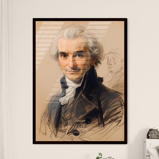 Alessandro, Volta, 1745 - 1827, A Poster of a drawing of a man Default Title