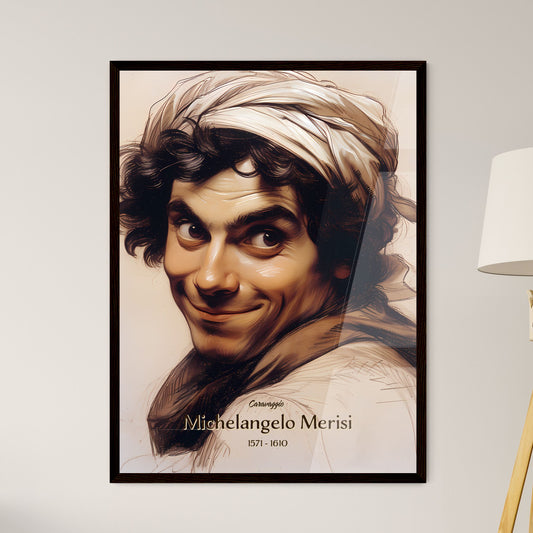 Caravaggio, Michelangelo Merisi, 1571 - 1610, A Poster of a man with a scarf on his head Default Title
