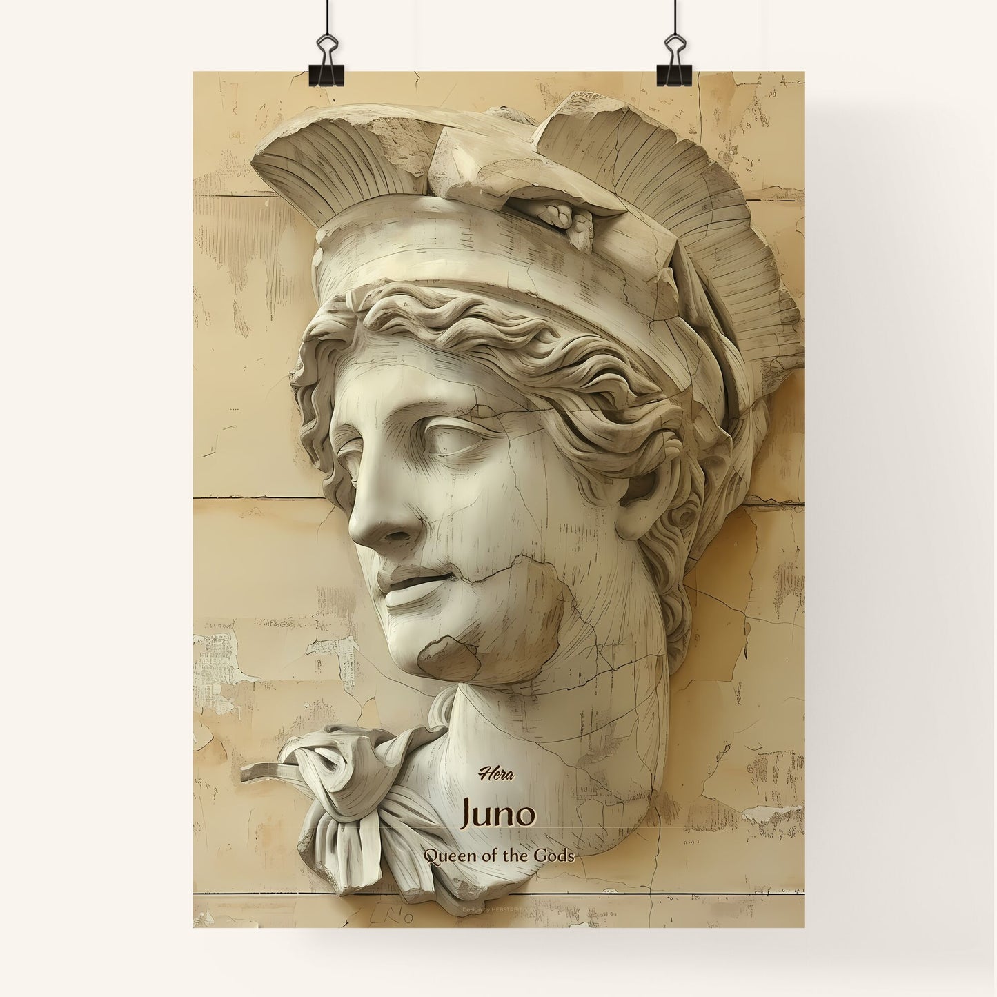Hera, Juno, Queen of the Gods, A Poster of a statue of a woman Default Title