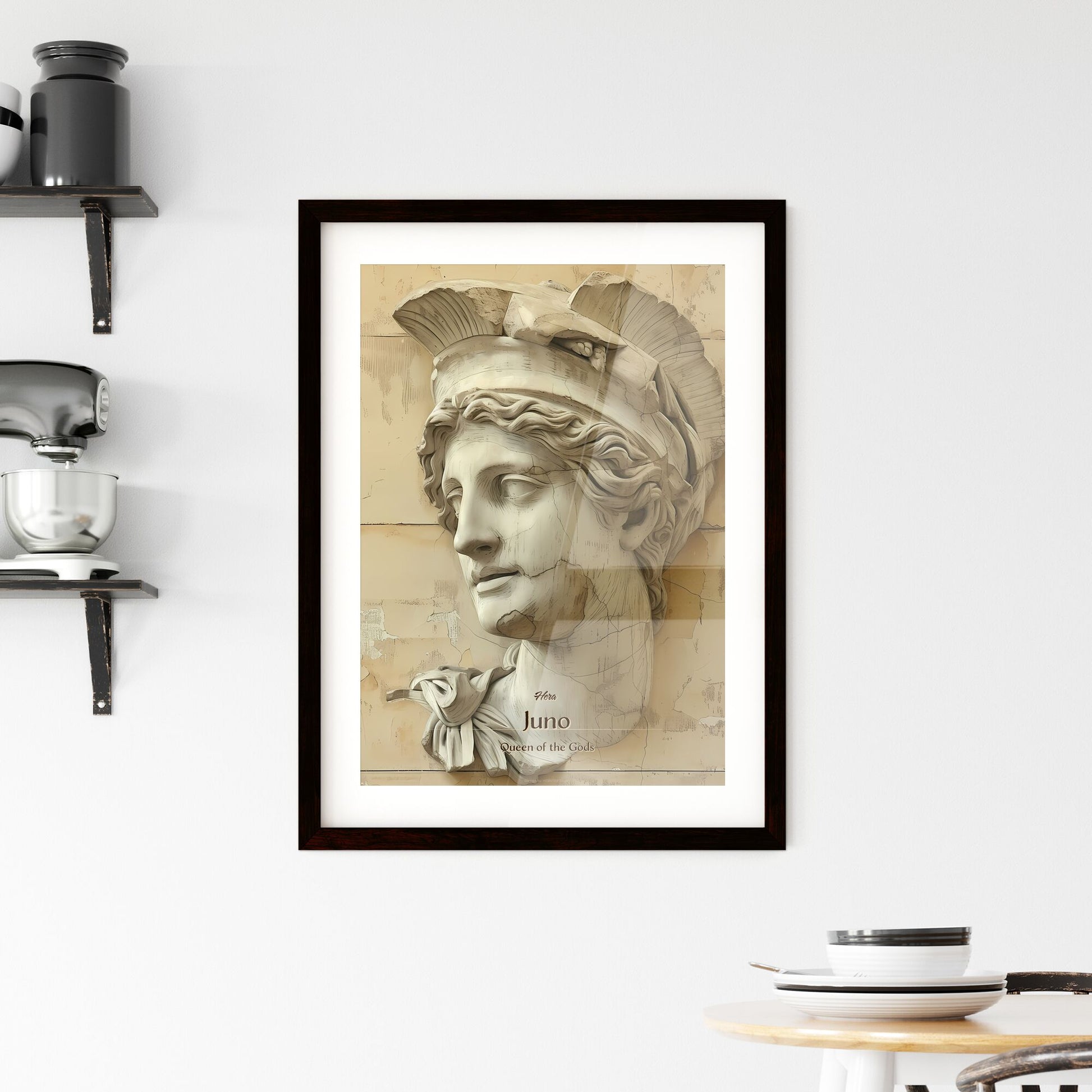 Hera, Juno, Queen of the Gods, A Poster of a statue of a woman Default Title