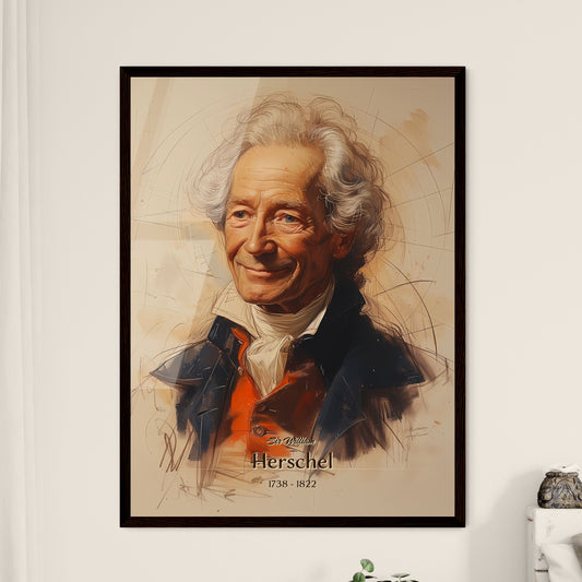 Sir William, Herschel, 1738 - 1822, A Poster of a painting of a man Default Title