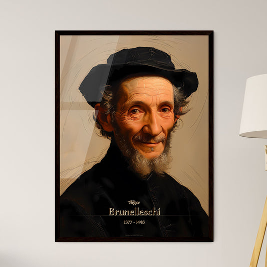 Filippo, Brunelleschi, 1377 - 1446, A Poster of a man with a hat Default Title