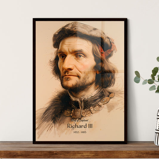 King of England, Richard III, 1452 - 1485, A Poster of a painting of a man Default Title