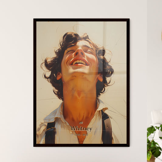 Eli, Whitney, 1765 - 1825, A Poster of a man smiling with his eyes closed Default Title
