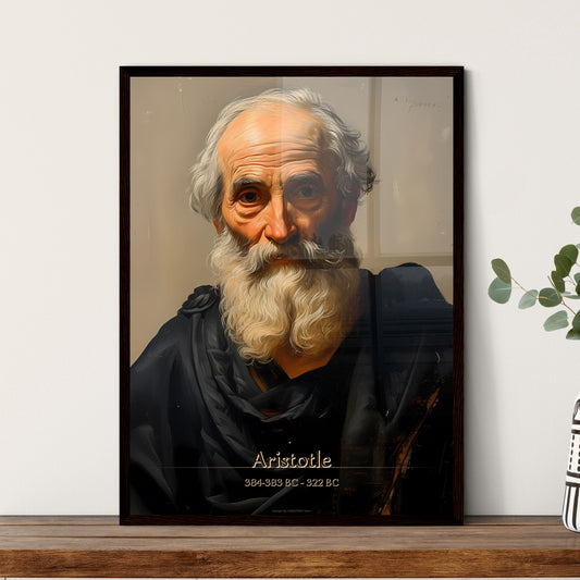 Aristotle, 384-383 BC - 322 BC, A Poster of a man with a white beard Default Title