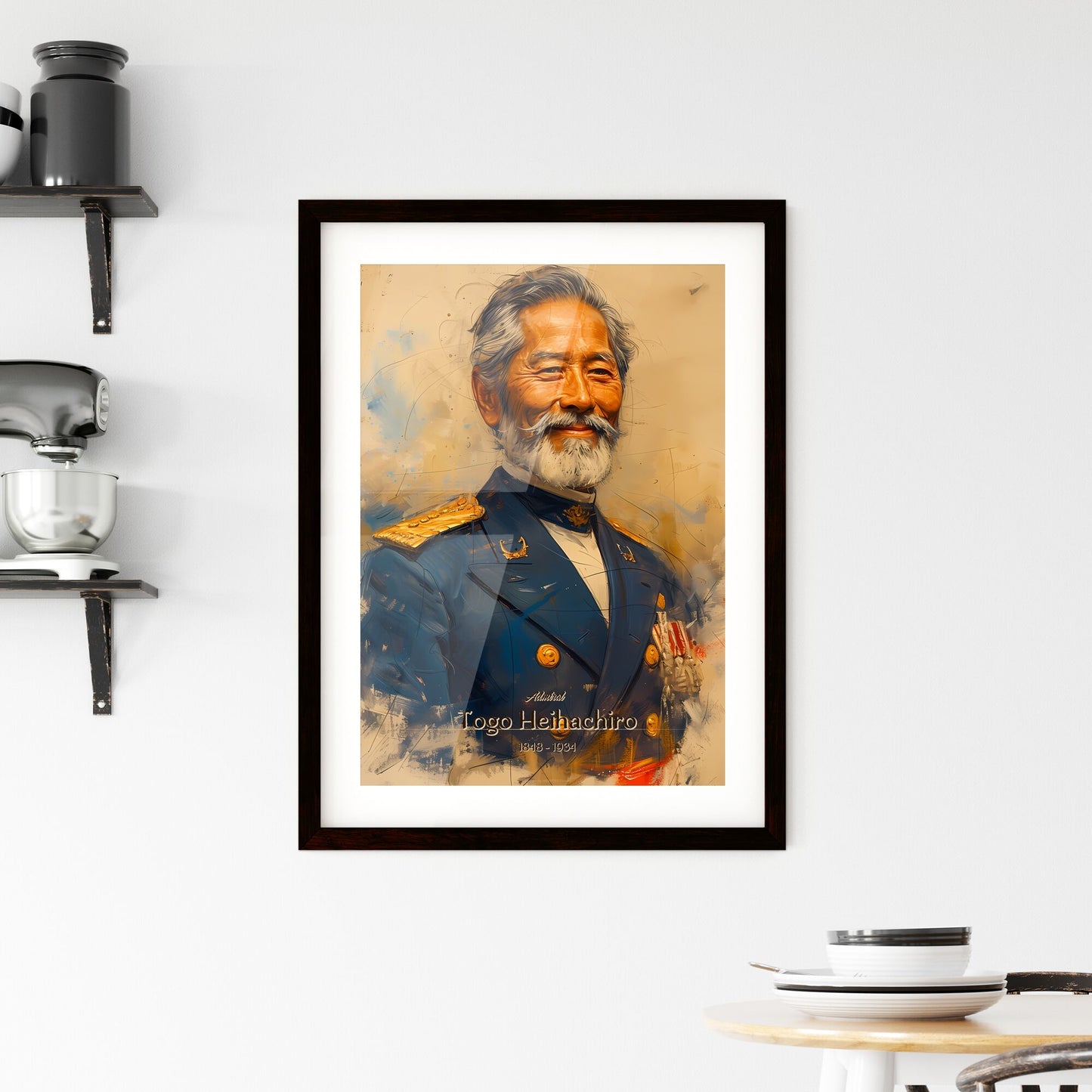 Admiral, Togo Heihachiro, 1848 - 1934, A Poster of a man in a military uniform Default Title