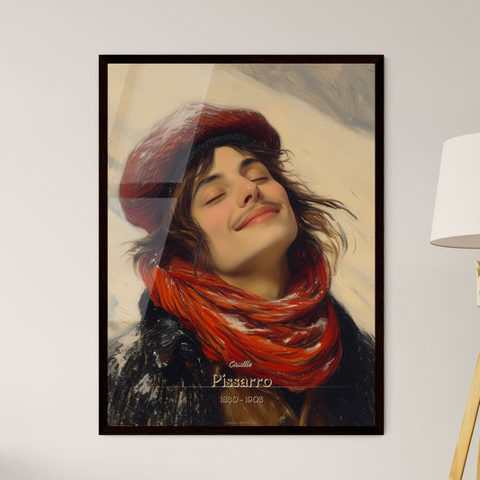 Camille, Pissarro, 1830 - 1903, A Poster of a person with a red hat and scarf Default Title