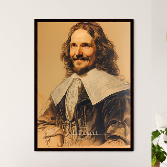Pierre, de Fermat, 1601 - 1665, A Poster of a man with long hair and a beard Default Title