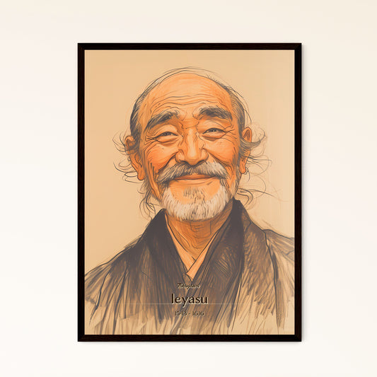 Tokugawa, Ieyasu, 1543 - 1616, A Poster of a man smiling with a beard Default Title