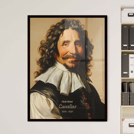 René-Robert, Cavelier, 1643 - 1687, A Poster of a man with long curly hair and a beard Default Title
