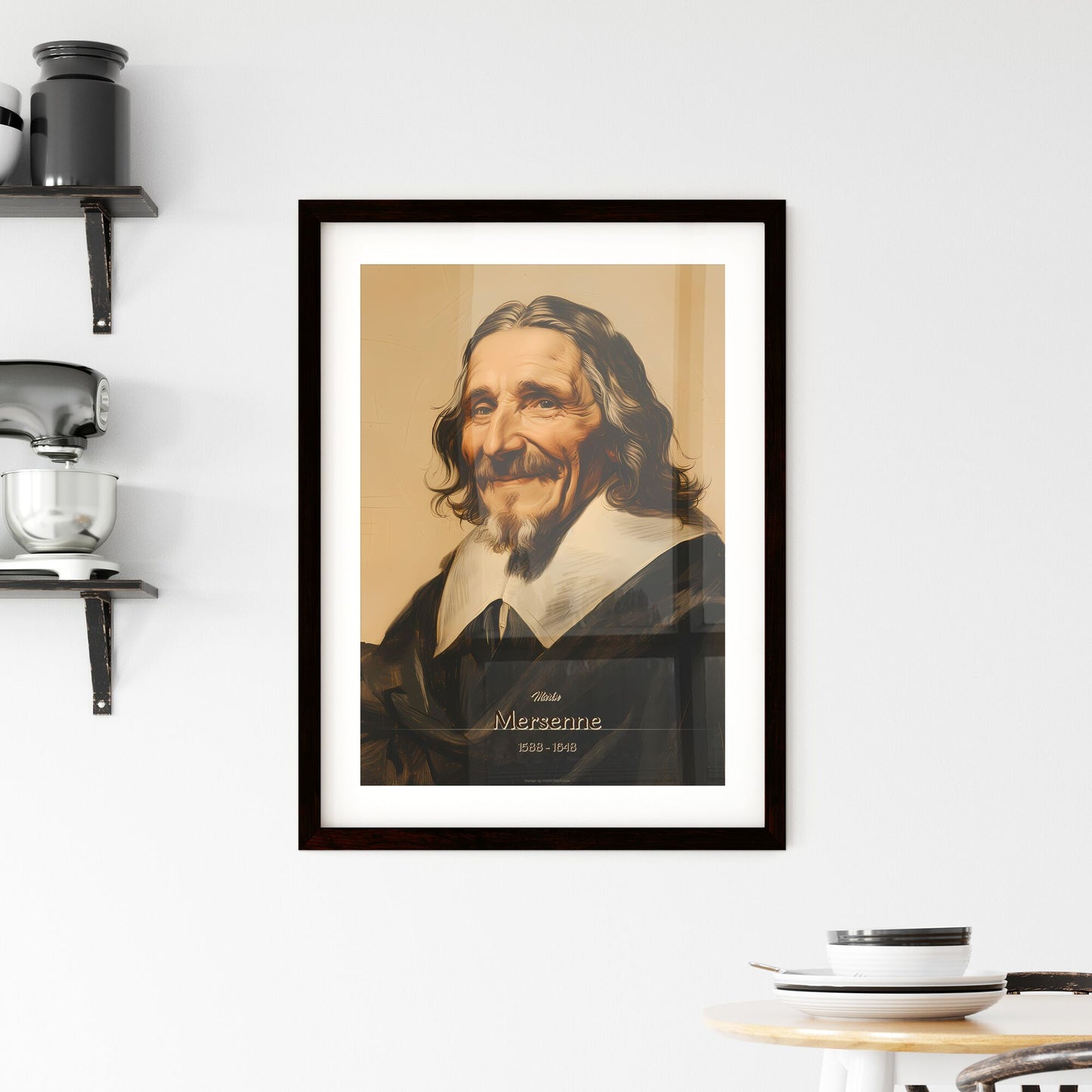 Marin, Mersenne, 1588 - 1648, A Poster of a man with long hair and a beard Default Title
