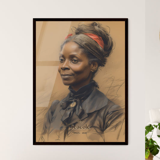 Mary, Seacole, 1805 - 1881, A Poster of a woman with a red bow in her hair Default Title
