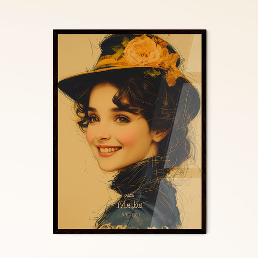 Nellie, Melba, 1861 - 1931, A Poster of a woman wearing a hat Default Title
