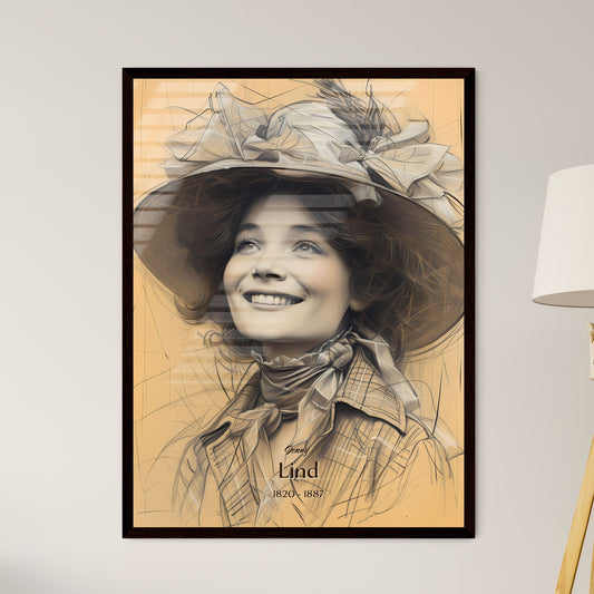 Jenny, Lind, 1820 - 1887, A Poster of a woman wearing a hat Default Title