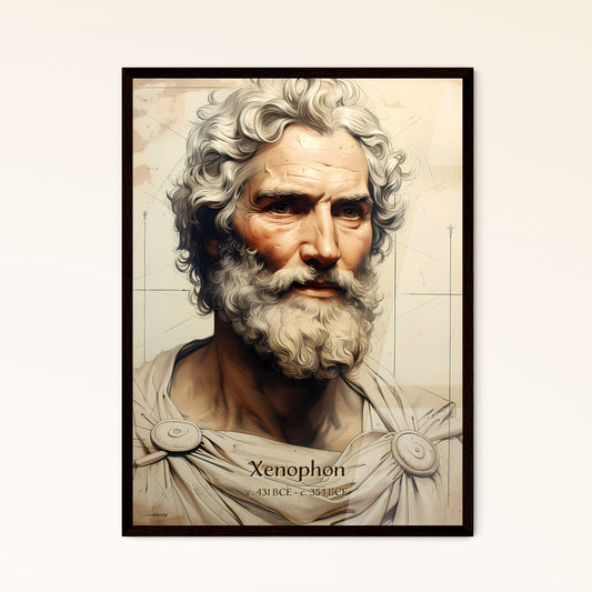 Xenophon, c. 431 BCE - c. 354 BCE, A Poster of a man with a beard Default Title
