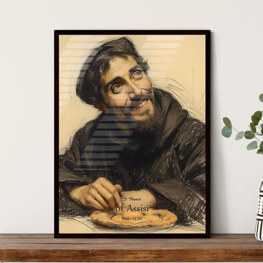 St. Francis, of Assisi, 1181 - 1226, A Poster of a man smiling and looking up Default Title