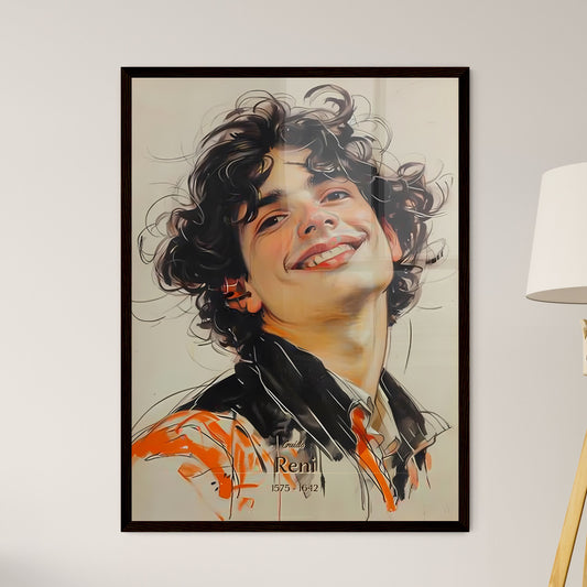 Guido, Reni, 1575 - 1642, A Poster of a man with curly hair smiling Default Title