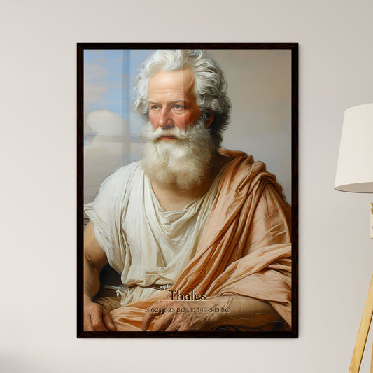 Thales, c. 624-623 BC - c. 546-545 BC, A Poster of a man with a white beard Default Title