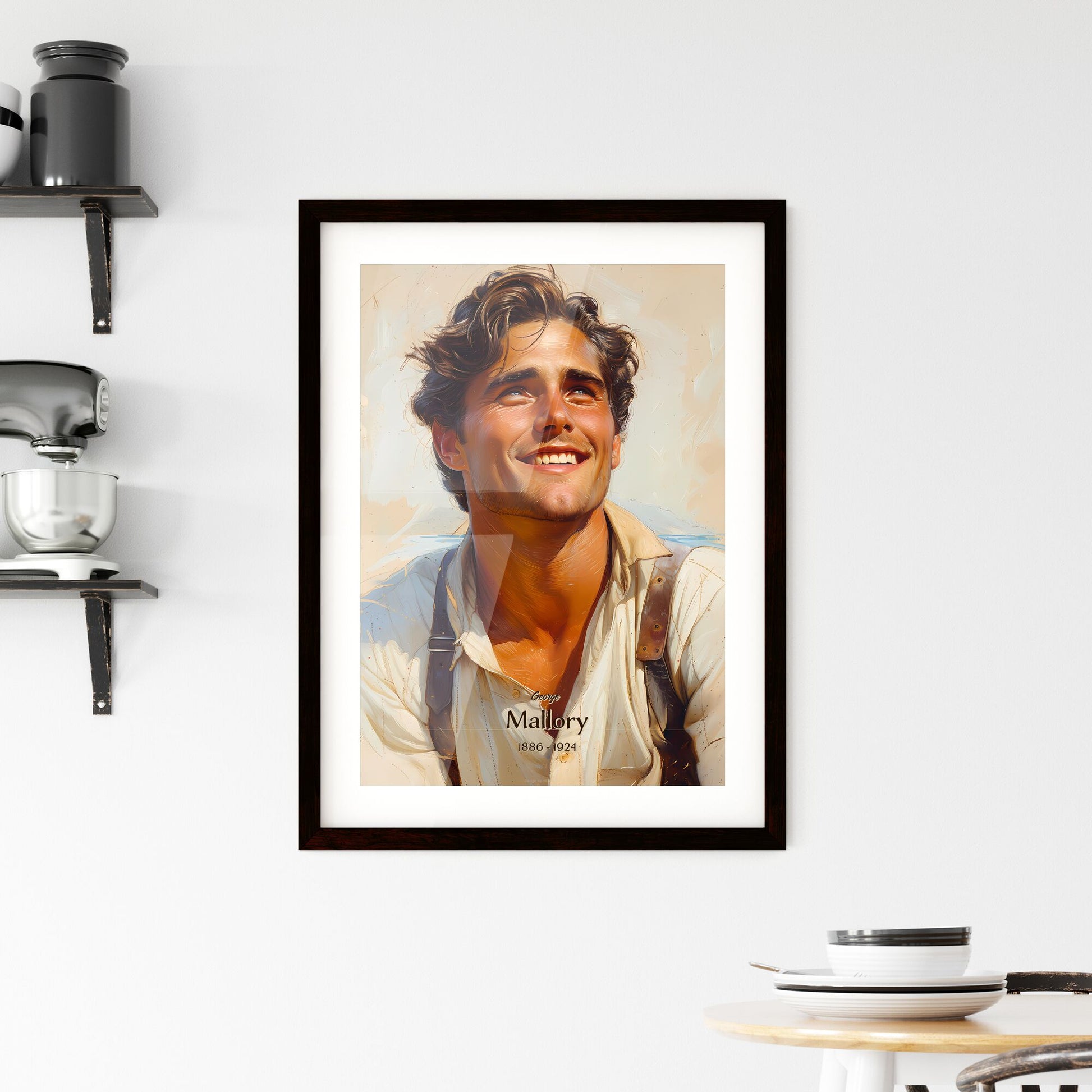 George, Mallory, 1886 - 1924, A Poster of a man smiling with brown hair Default Title