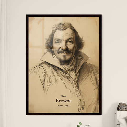 Thomas, Browne, 1605 - 1682, A Poster of a drawing of a man Default Title