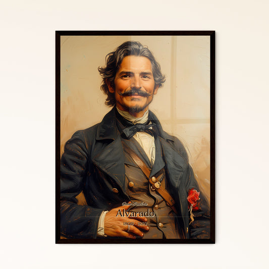 Juan Bautista, Alvarado, 1809 - 1882, A Poster of a man with a mustache and a suit Default Title