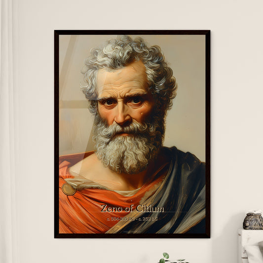 Zeno of Citium, c. 334-335 BC - c. 262 BC, A Poster of a painting of a man with a beard Default Title