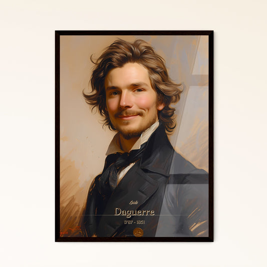 Louis, Daguerre, 1787 - 1851, A Poster of a man in a suit Default Title
