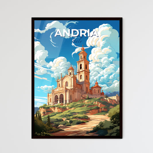 Andria, Italy, A Poster of a building on a hill Default Title