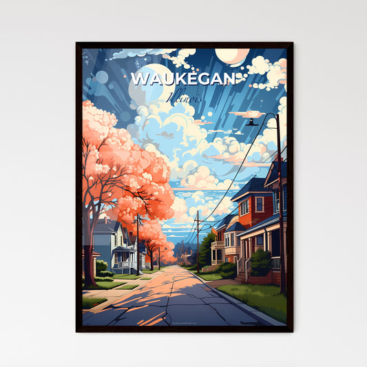 Waukegan, Illinois, A Poster of a street with houses and trees Default Title
