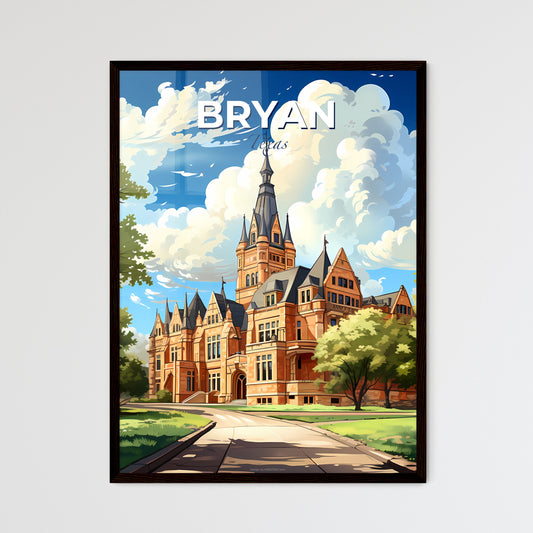 Bryan, Texas, A Poster of a large building with trees and a path Default Title
