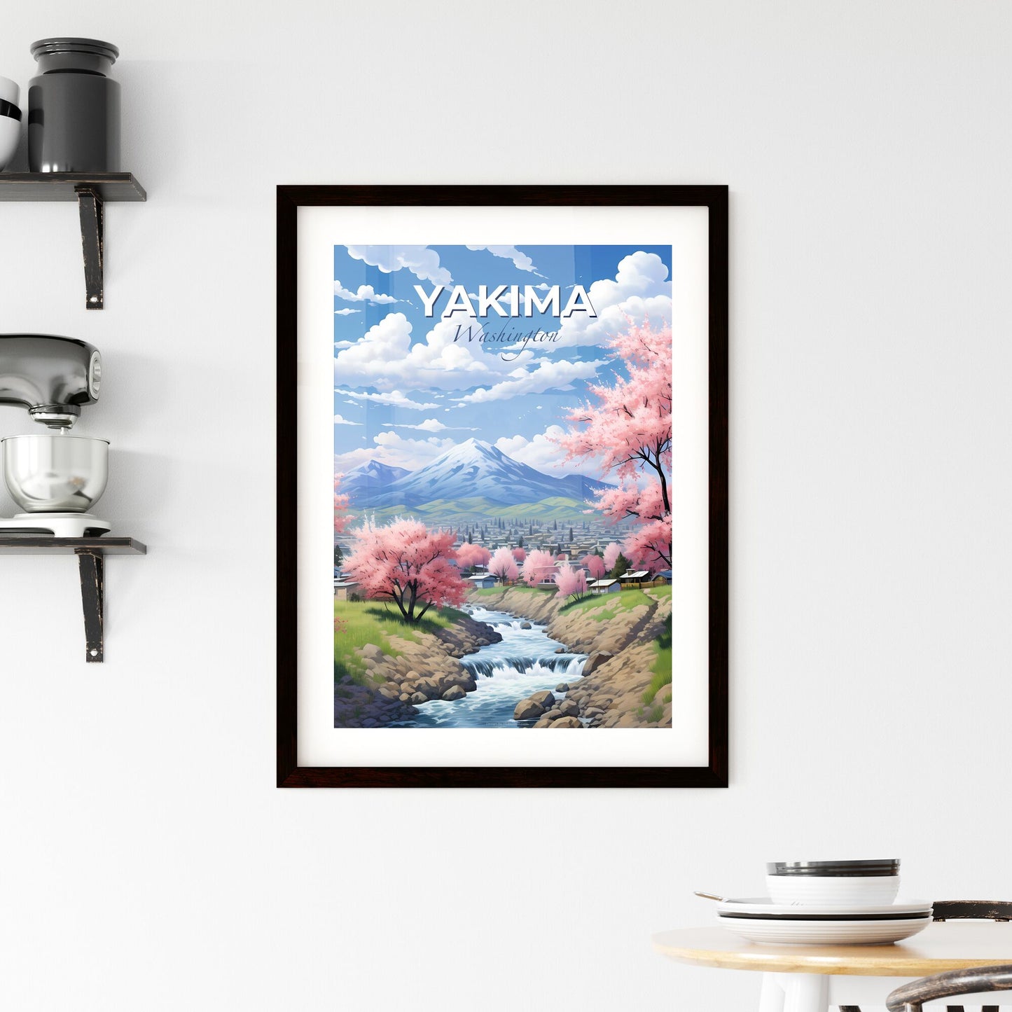 Yakima, Washington, A Poster of a river running through a town Default Title