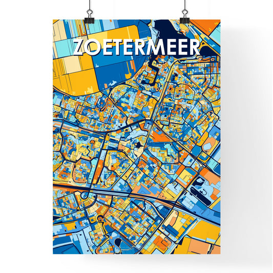Zoetermeer Netherlands Vibrant Colorful Art Poster