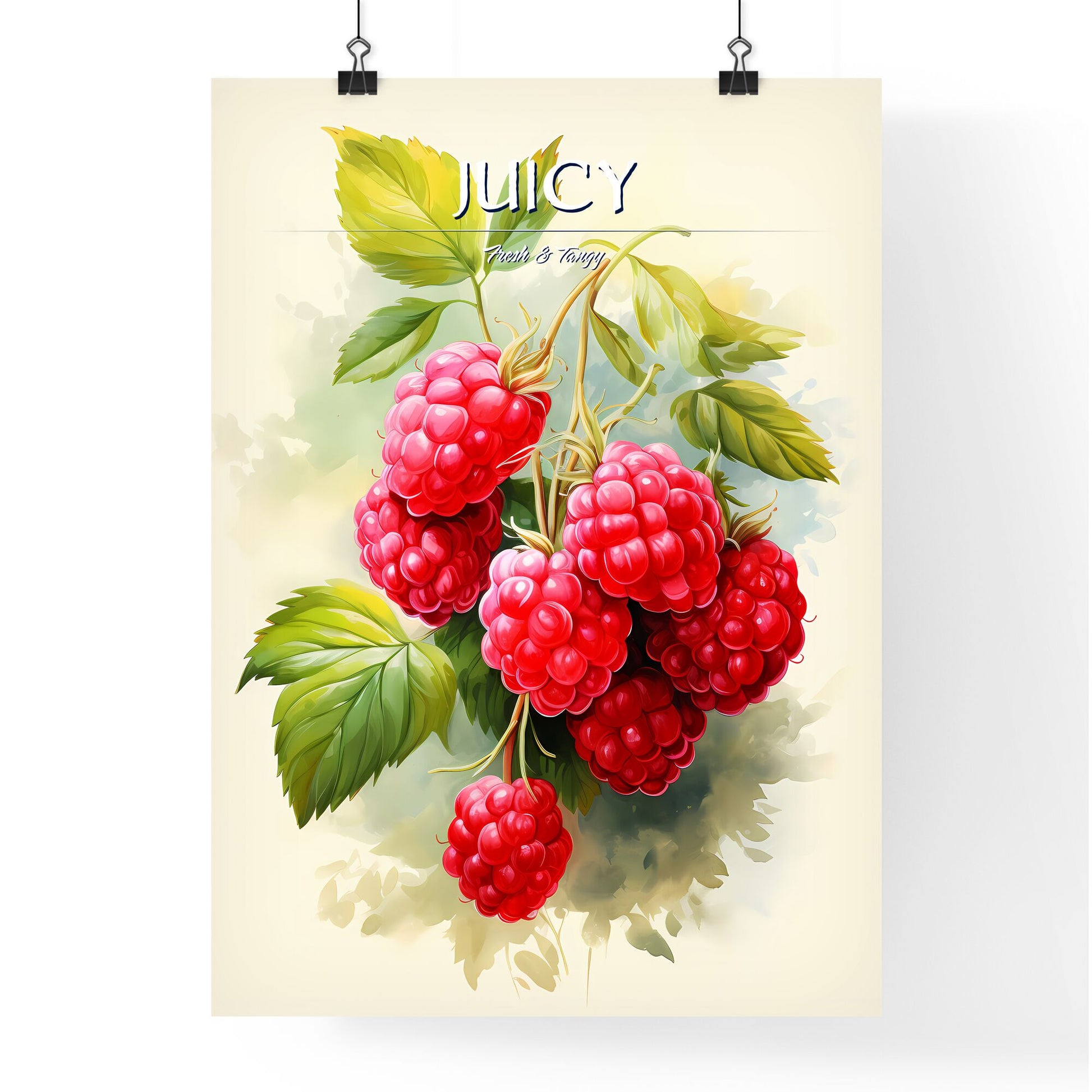 A Close Up Of A Bunch Of Raspberries Default Title