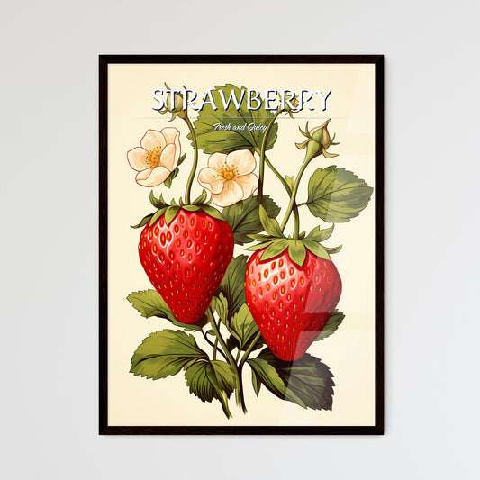 A Drawing Of A Strawberry Plant Default Title