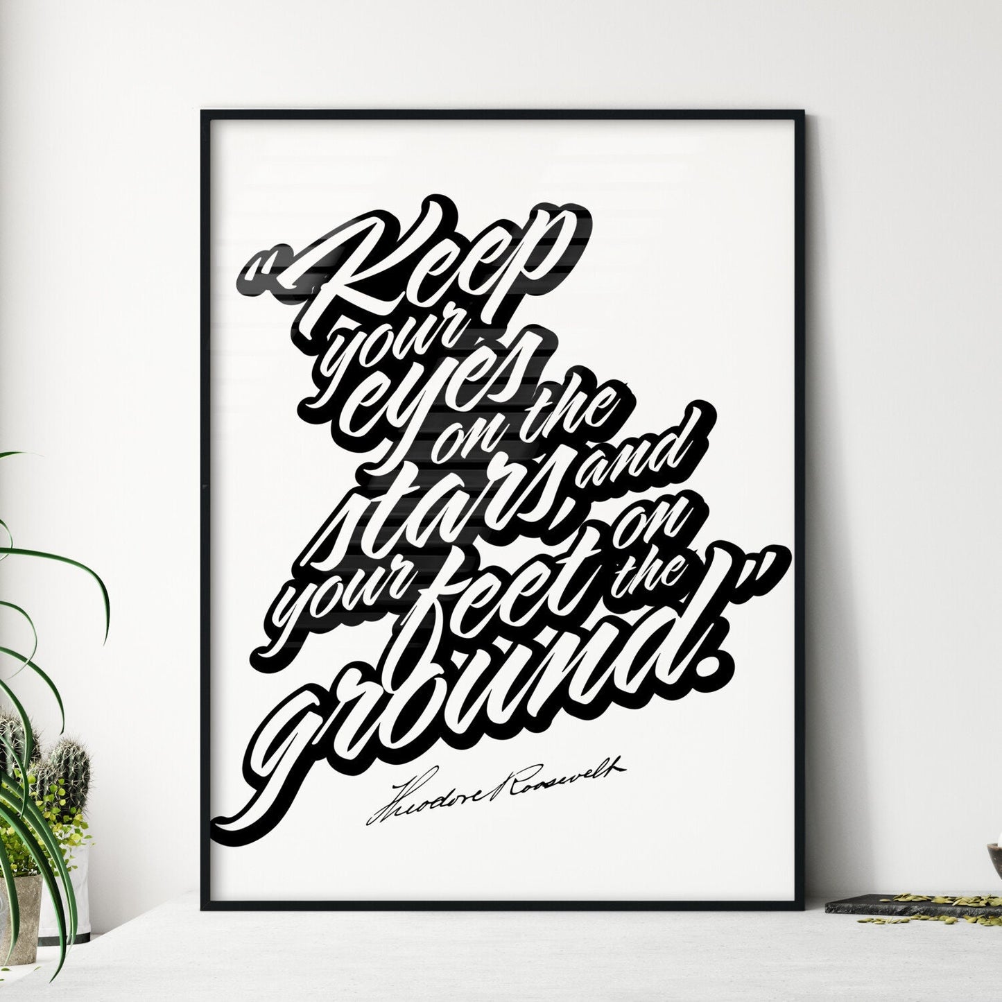 Keep Your Eyes On The Stars - Framed Art Print