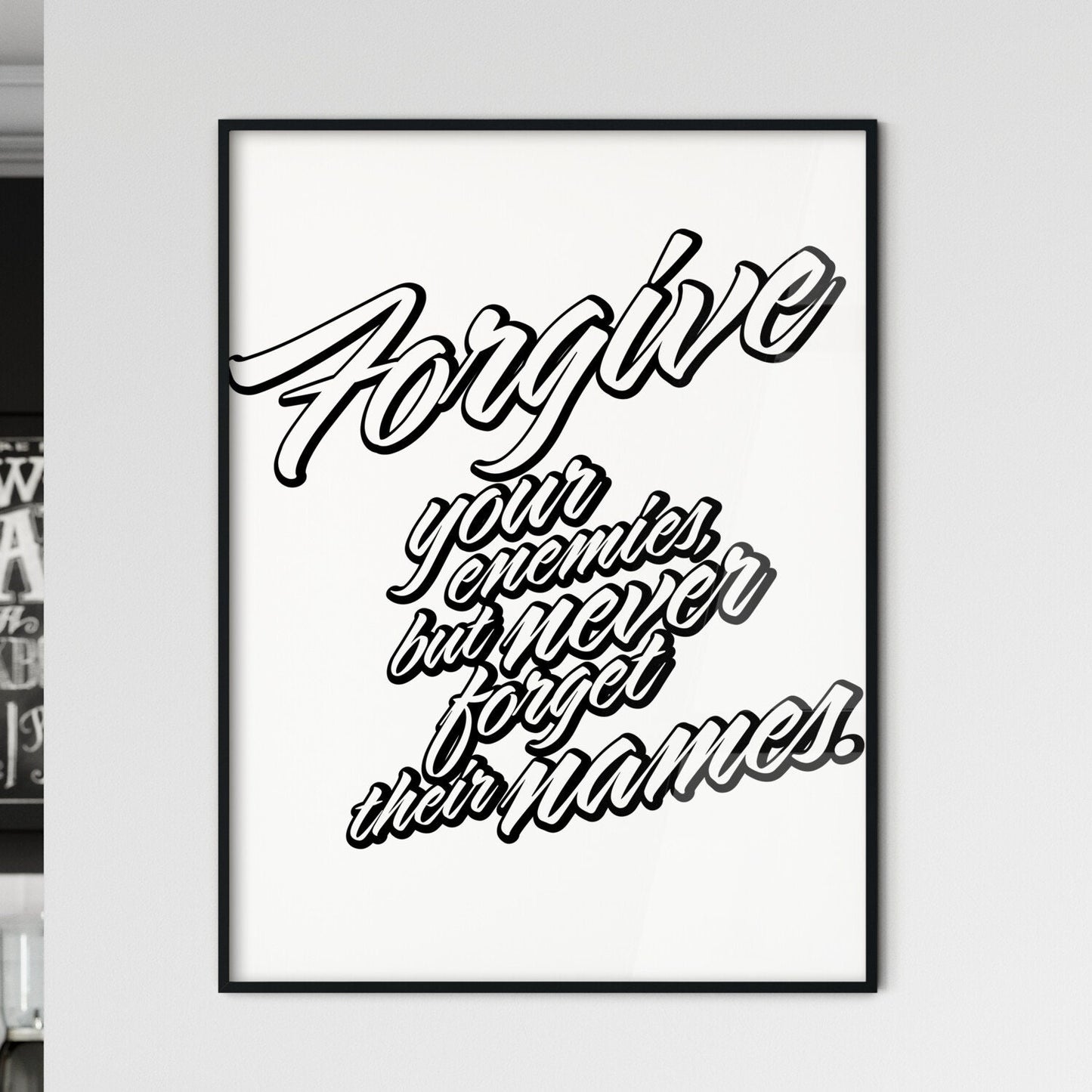 Forgive Your Enemies - Framed Art Print
