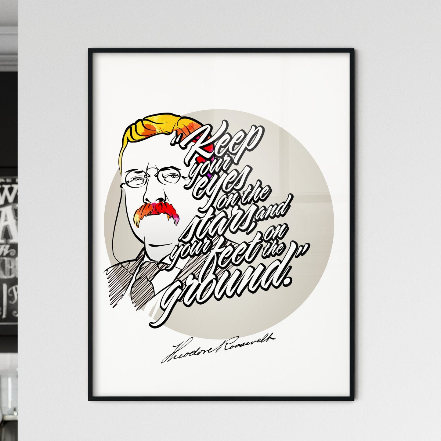 Keep Your Eyes On The Stars - Framed Art Print