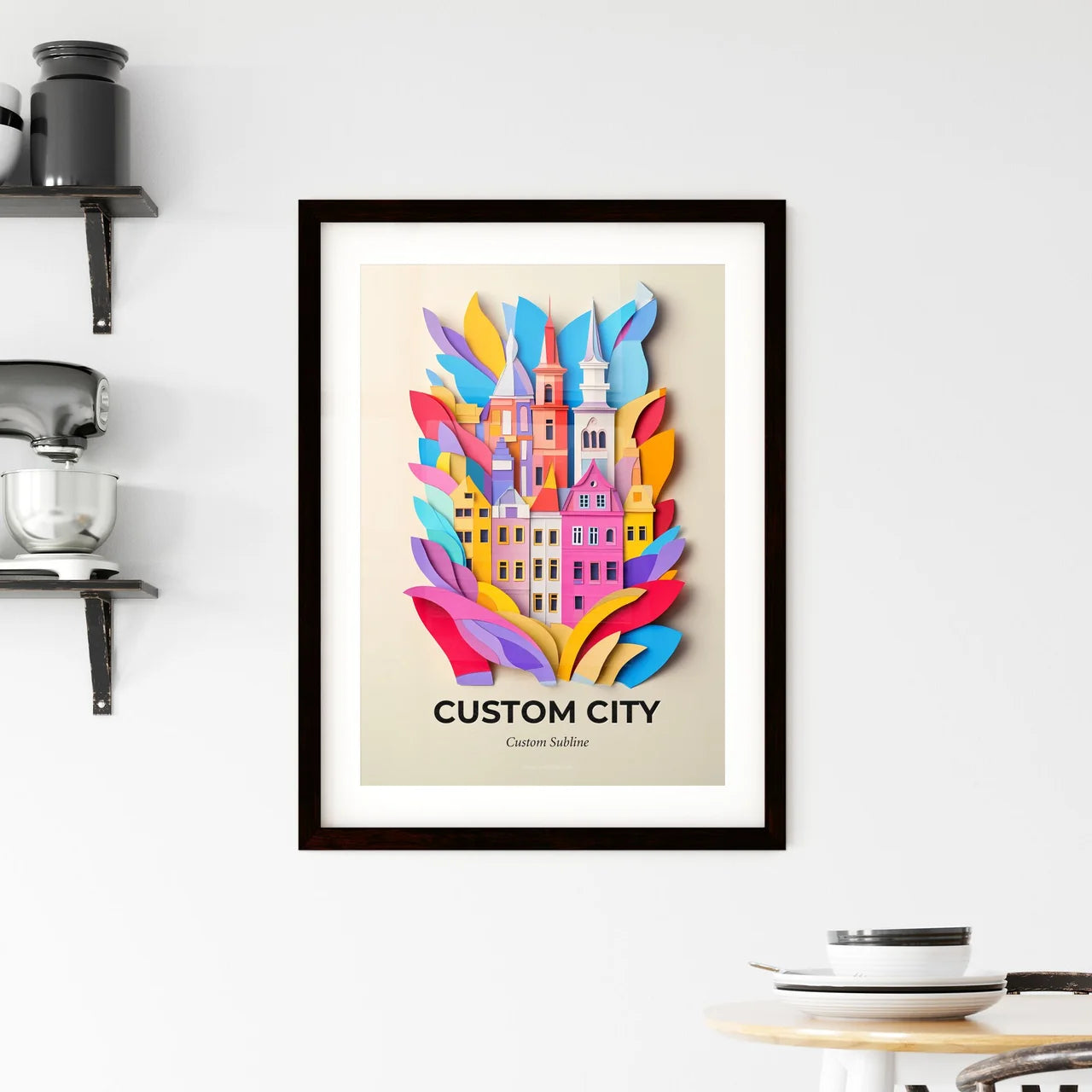 Custom Papercut Art Print