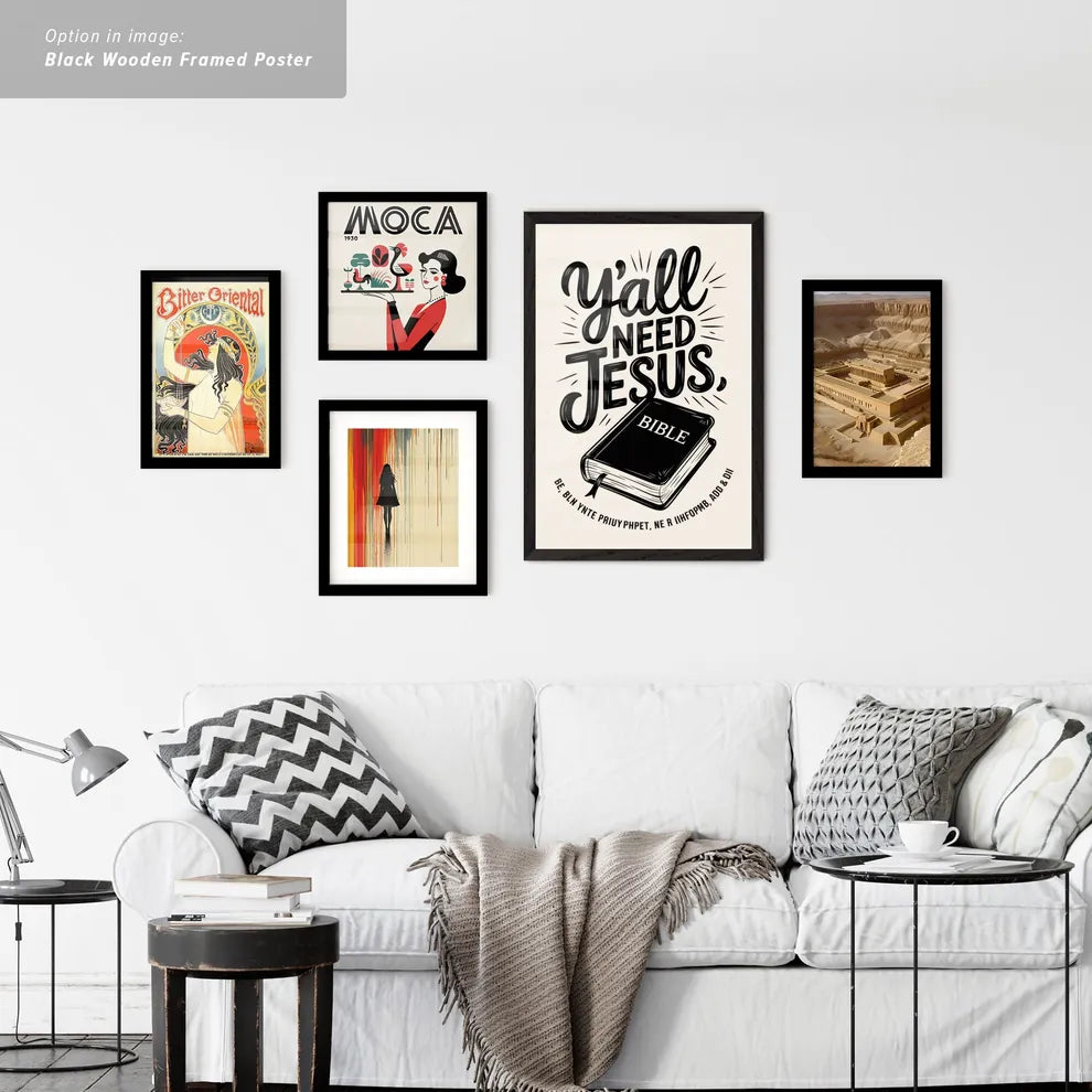 Vintage Ads with Y'all Need Jesus, Bible Design