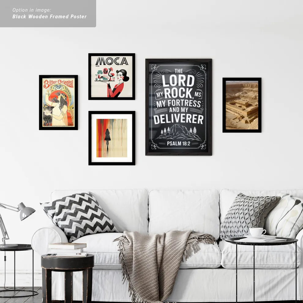 Vintage Ads with Psalm 18:2 Inspirational Quote