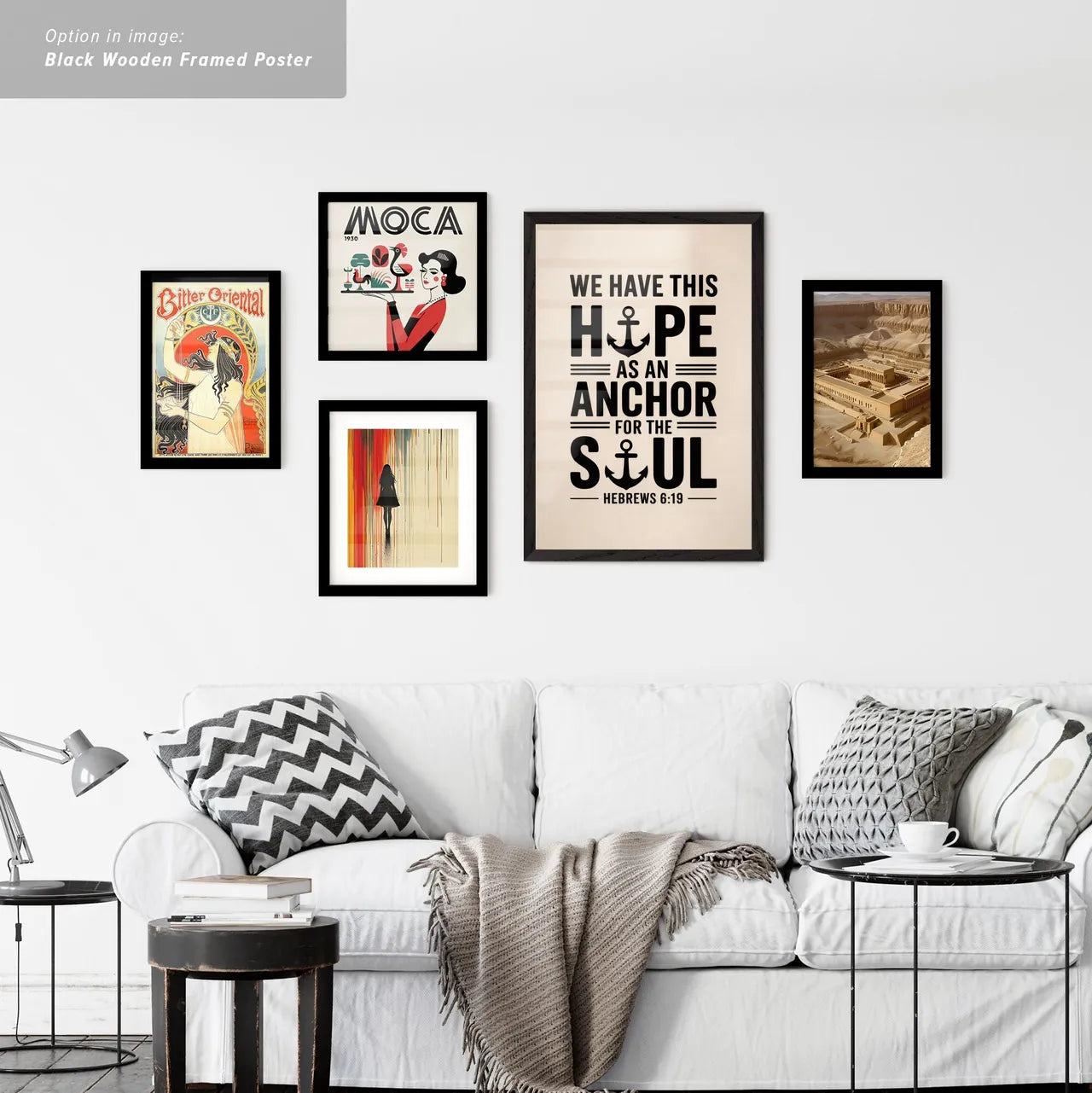 Vintage Ads with Inspirational Quote on Hope and Soul