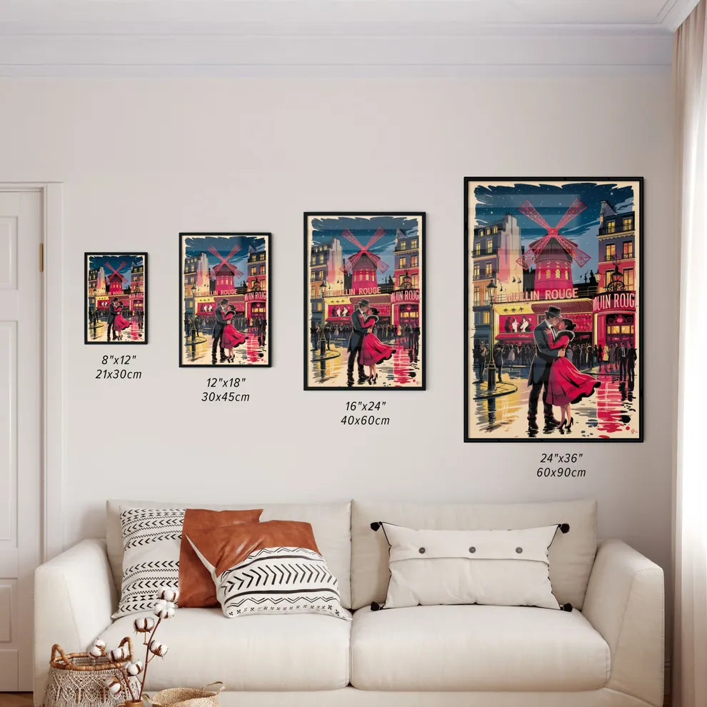 Size Chart for Poster of Moulin Rouge